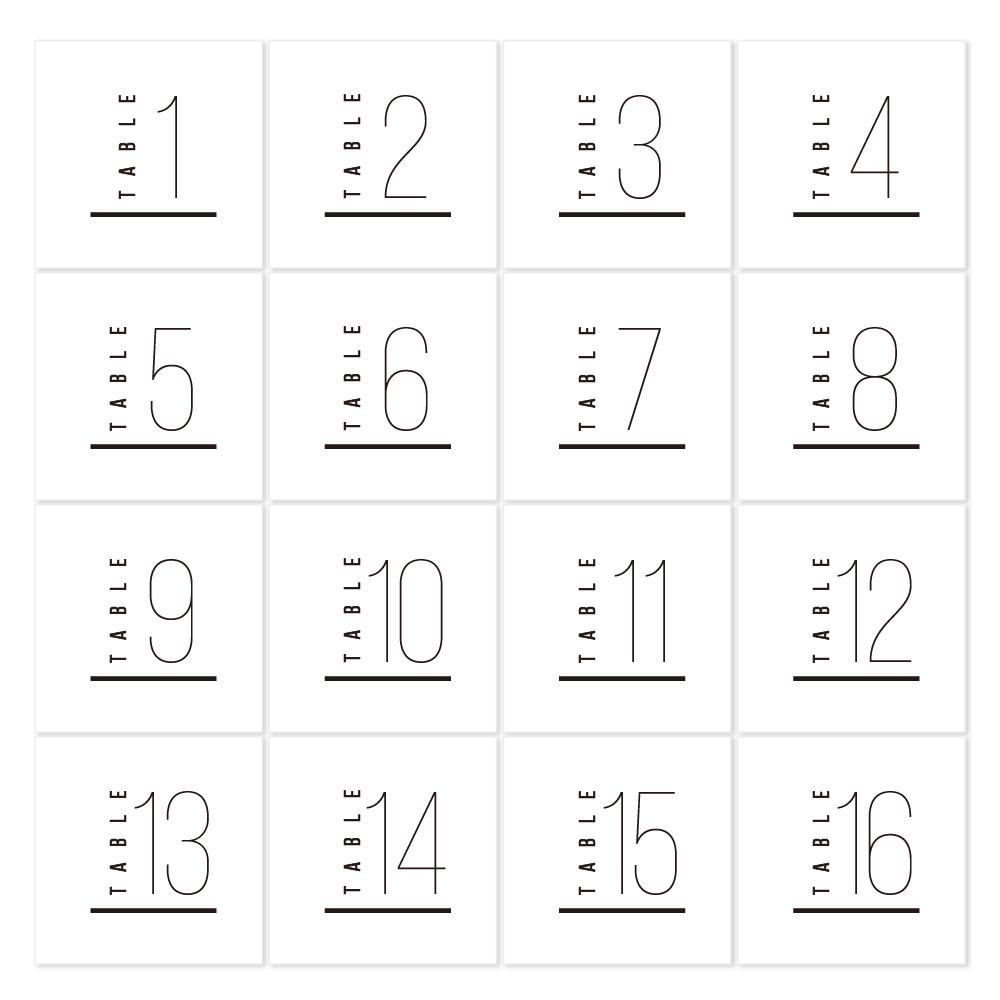 《一体型》 円柱 メニュー テーブルナンバー 〔HILO-B〕スタイリッシュ 結婚式 ホワイト アイボリー クラフト | 8枚目