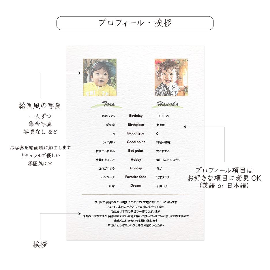 《お花変更OK》二折り 席次表〔FLOWER〕個性的 結婚式 ひまわり ミモザ バラ | 9枚目