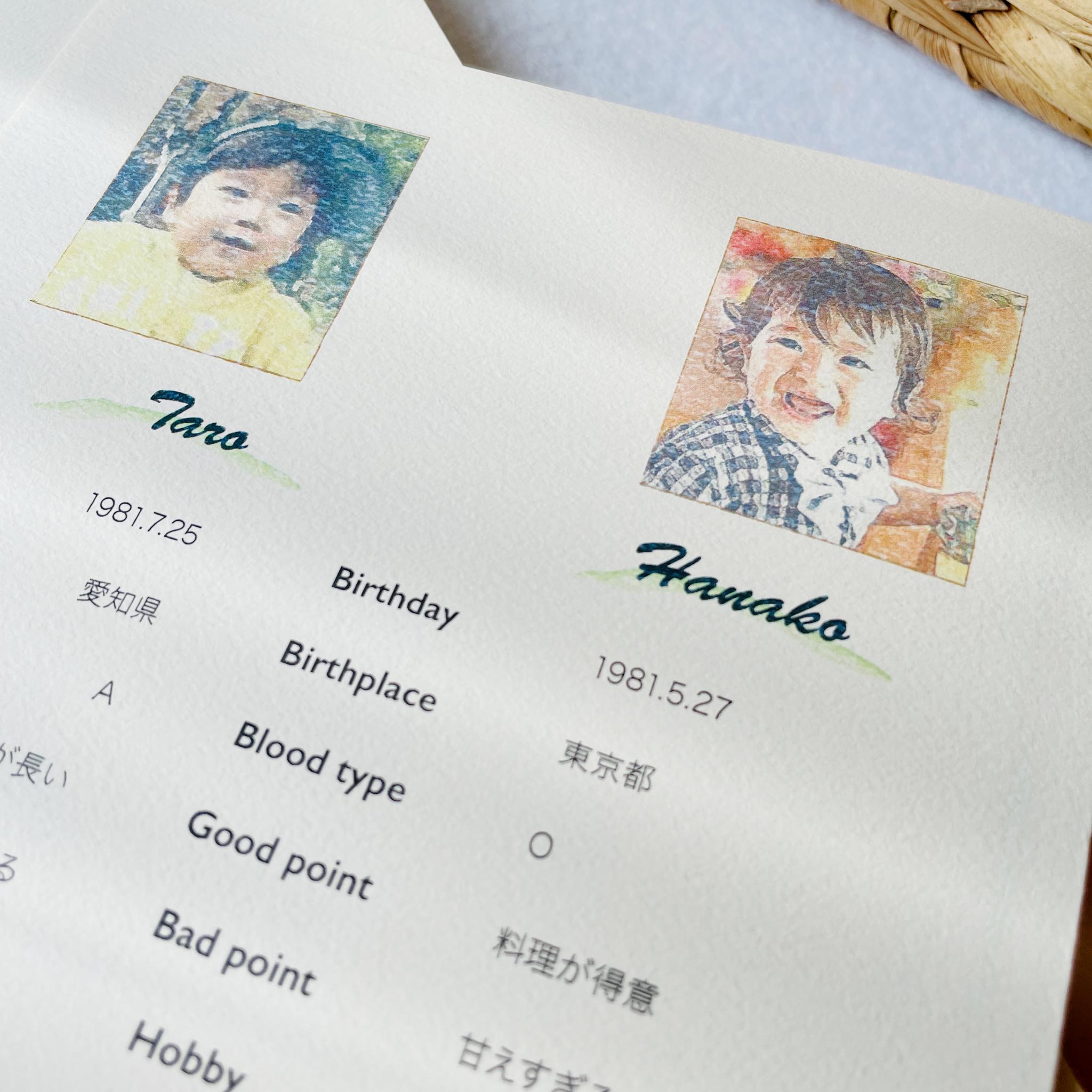 《お花変更OK》二折り 席次表〔FLOWER〕個性的 結婚式 ひまわり ミモザ バラ | 4枚目