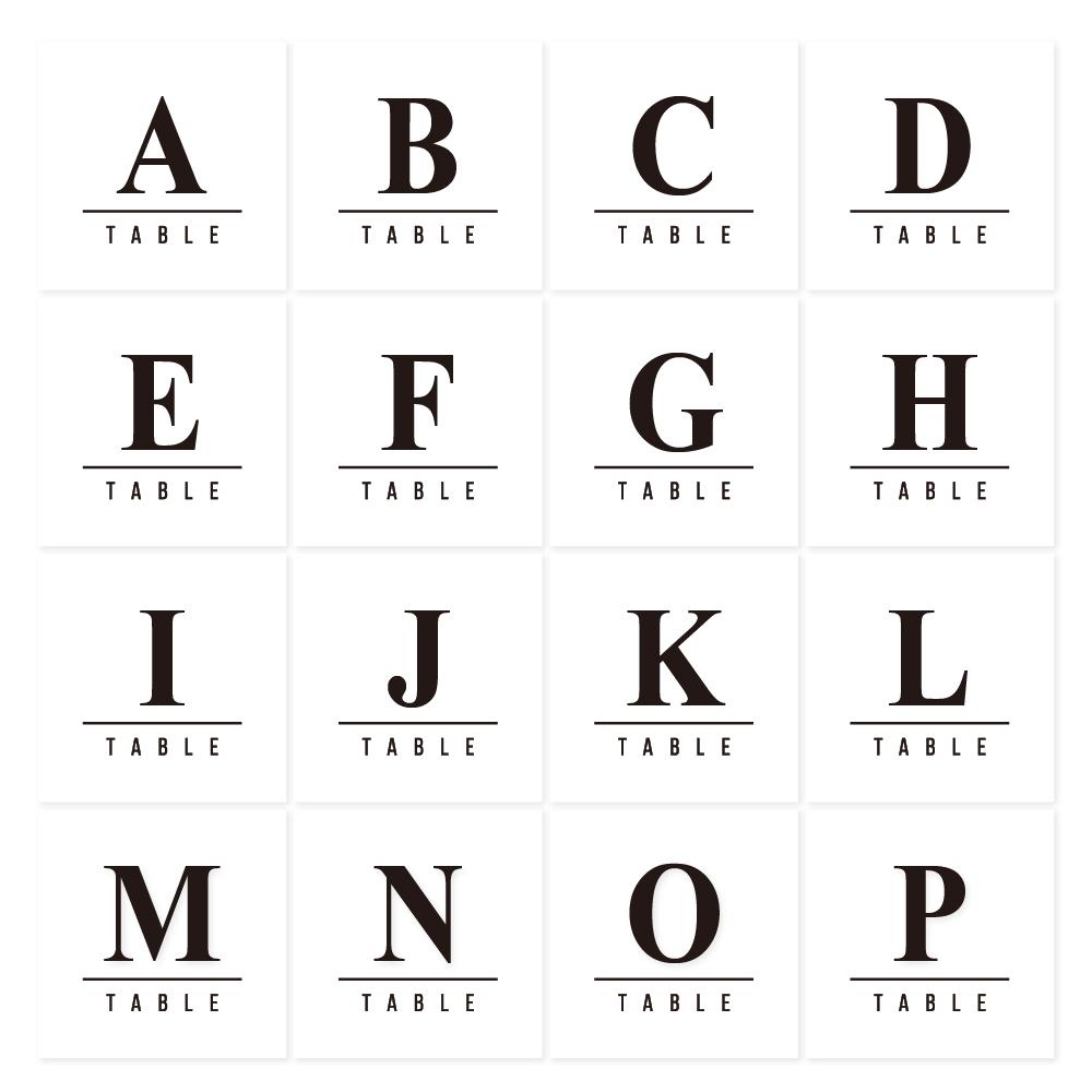 《9×9》正方形 テーブルナンバー〔CILO-B〕クラシカル 結婚式 ホワイト アイボリー クラフト | 5枚目