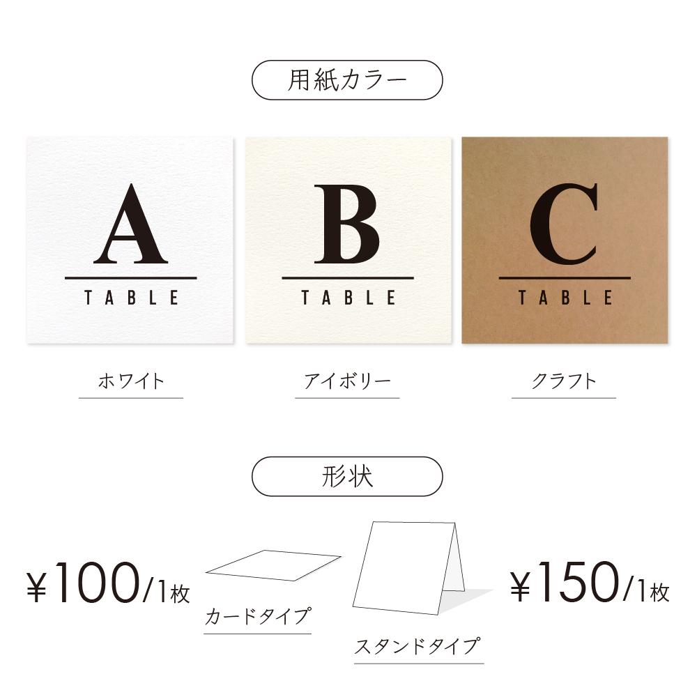 《9×9》正方形 テーブルナンバー〔CILO-B〕クラシカル 結婚式 ホワイト アイボリー クラフト | 3枚目